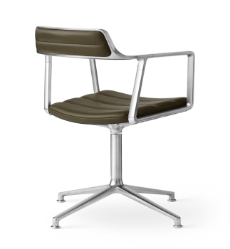 Preview: Vipp 452 Swivel Bürostuhl Gleiter Bosco Grün